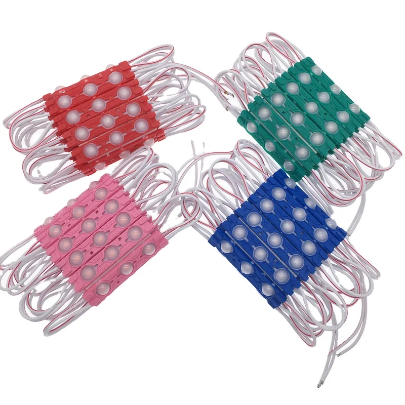 High power 12v 3 leds module 1.5w outdoor 2835 sign module smd 5730 light box injection led modules