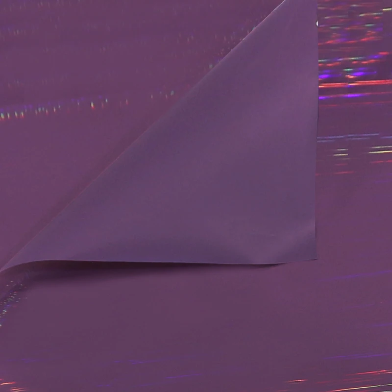 Hot Sale Florist Supplies Laser Pink Wrapping Glitter Plastic Soft Beautiful Flower Bouquet Wrapping Paper