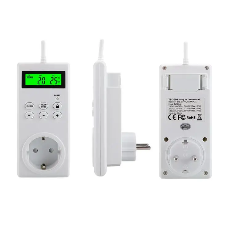 
Universal Temperature Control Switch Floor Heating Automatic Thermostat Socket Smart Temperature Controller Switch 