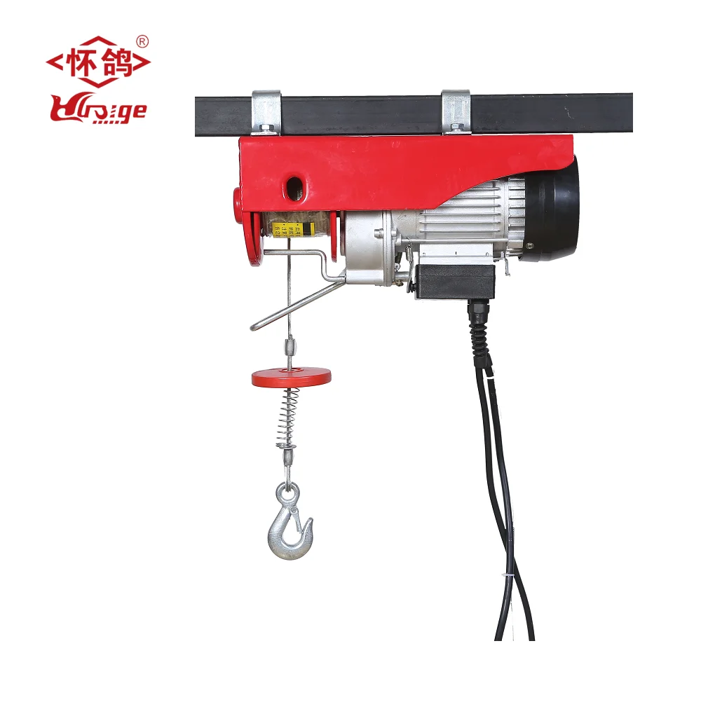 Mini Electric Construction Crane 220v CE Certified Hoist Winch 1000kg
