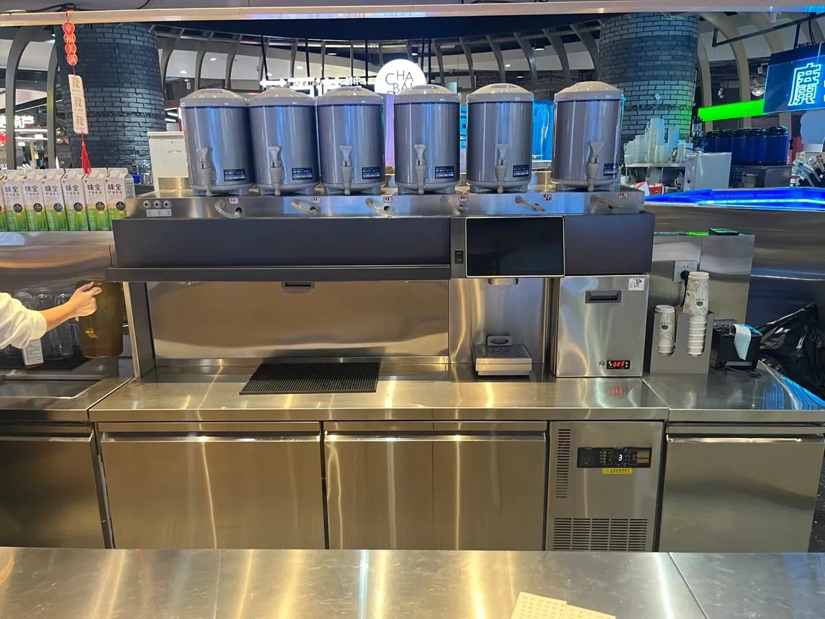 Commercial New Design Bubble Tea Bar Counter Full Boba Tea Machine Set for Restaurant and Food Shop Milk Tea Application