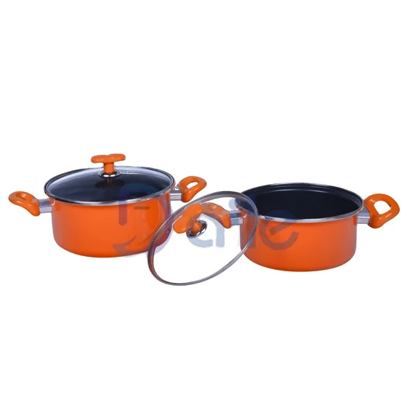 Factory direct wholesale cheap cooking cast iron non-stick enamelware casserole pot