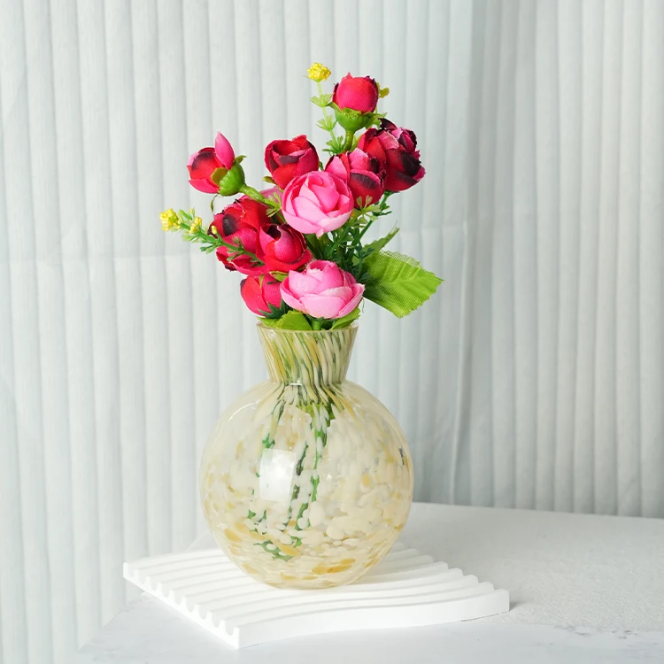 Home glassware supplier 2024 hand made lakotto handmade glass vase