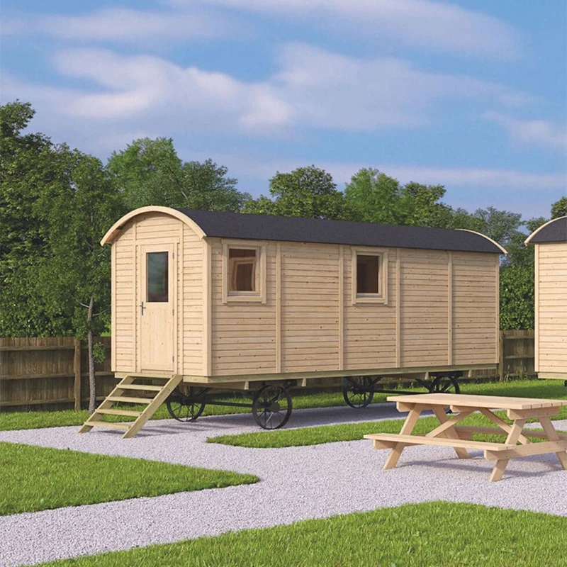 USA Expandable 40 FT Container Wood House Prefabricated Home 2 Bedrooms