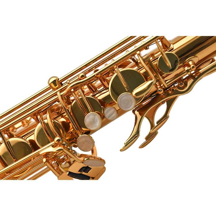 High grade professional gold lacquer tenor saxophone