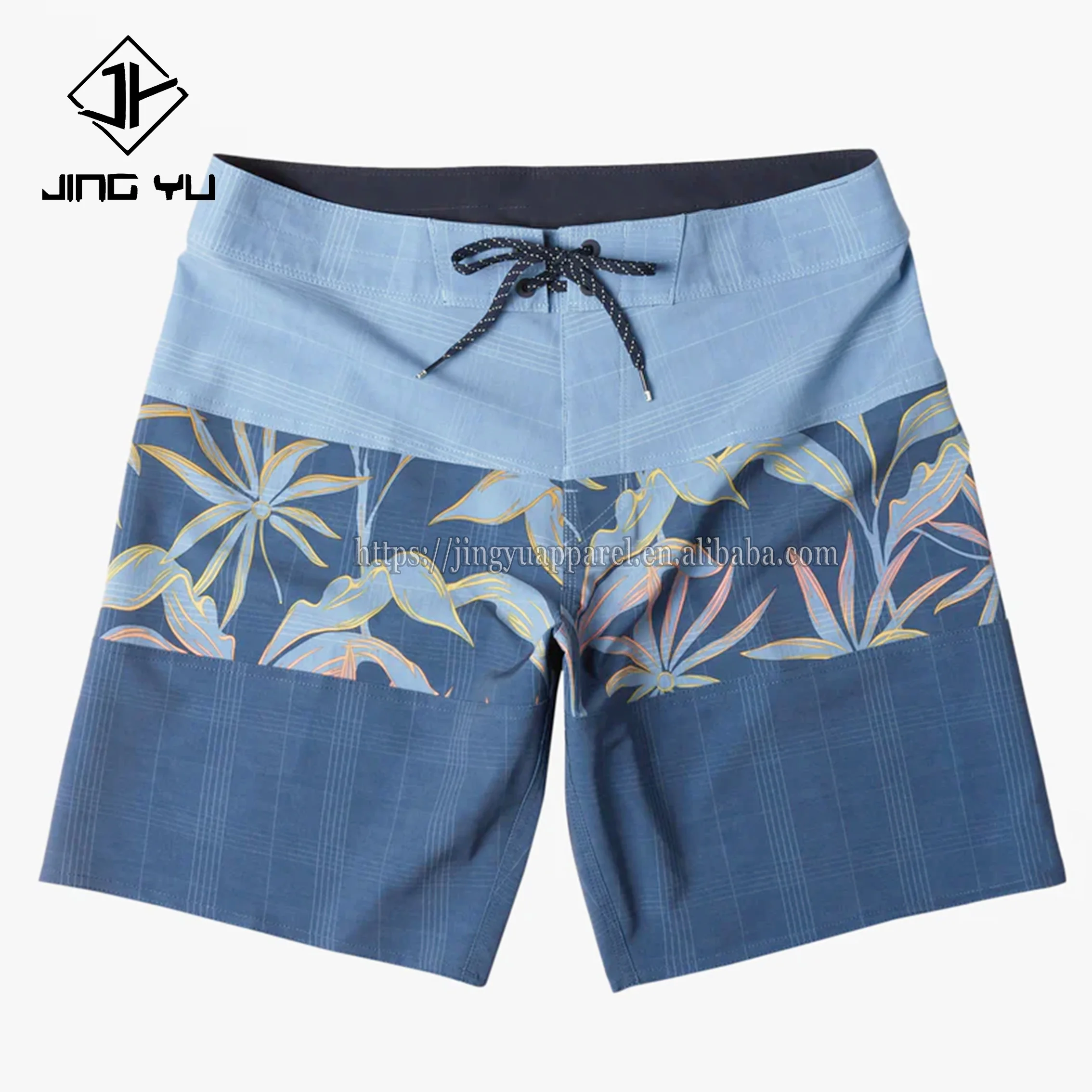 custom mens swimwear recycled nylon spandex swim shorts fabric striped swimtrunks for men