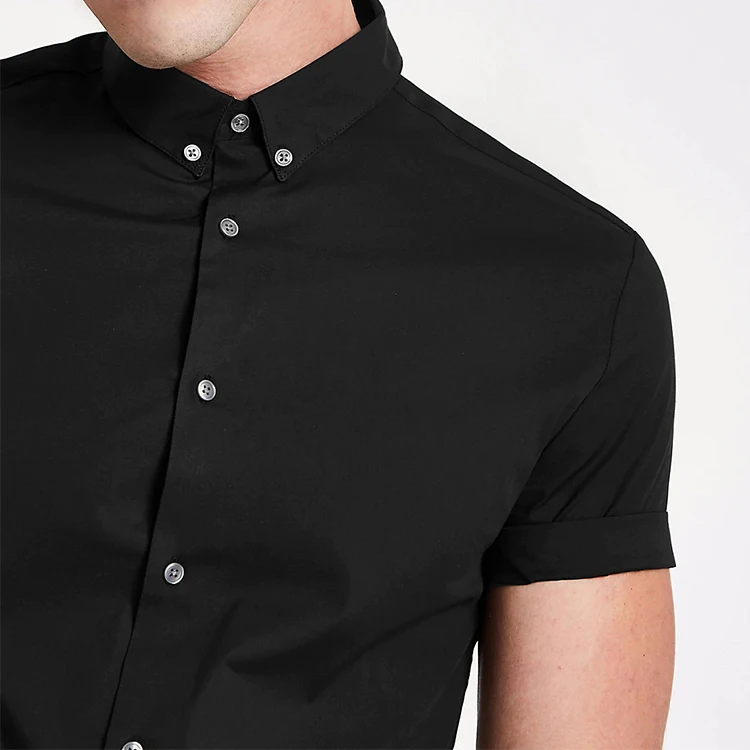 chinese style men shirt wholesale 100%cotton flannel shirt black shirts