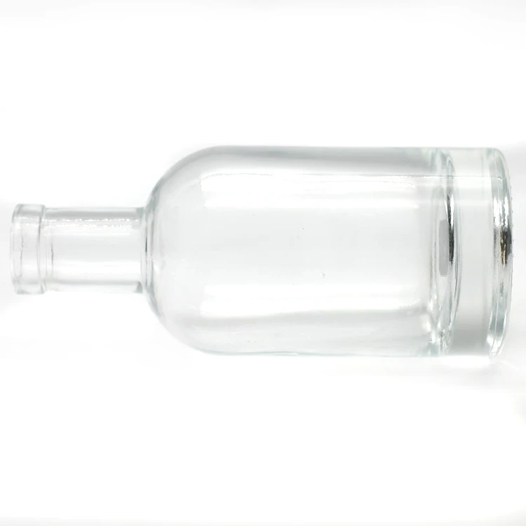 12 oz 375 ml 500ml 750ml Nordic Vodka Glass Liquor Bottle with T-Top Aluminium Synthetic Cork