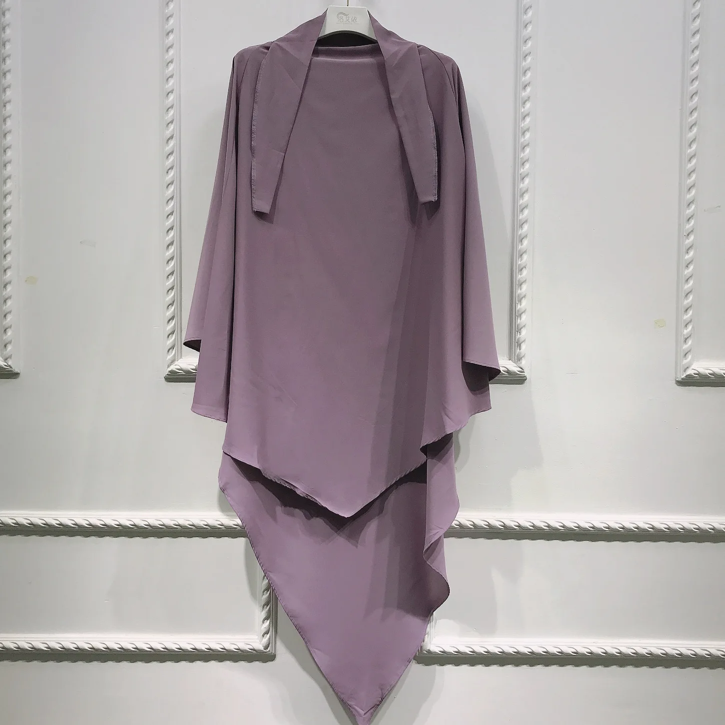 Eid Prayer Garment Abaya Islam Ethnic Clothing Niqab 2024 Khimar Hijab Long Ramadan Muslim Arabic Hijabs Women Abayas Tops