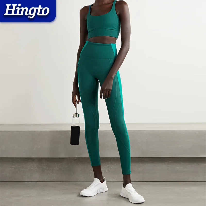 Wholesale Design Your Own Training Fitness Leggings Set Custom Fitness Ladies Girls workourt Yoga Gym Set For Sports Wear