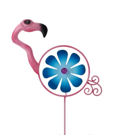 Сад орнамент декоративно-прикладного искусства цветная палка с хорошим спросом и утюга, метлаллическая Птица Фламинго ветряная мельница