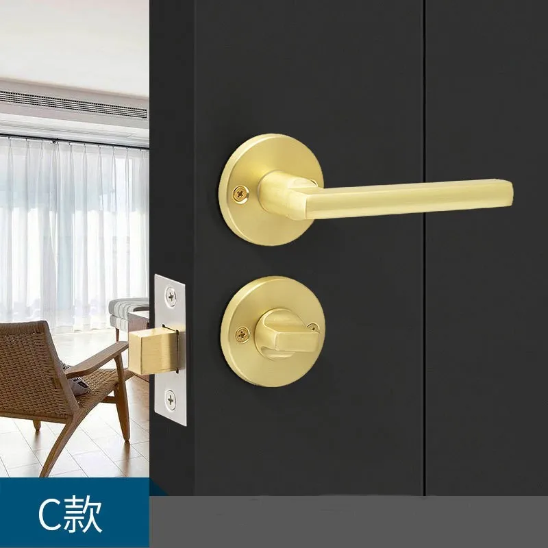 CUCA HOME Невидимый дверной замок из цинкового сплава скрытая дверь массива дерева интерьер для спальни с одним языком односторонняя