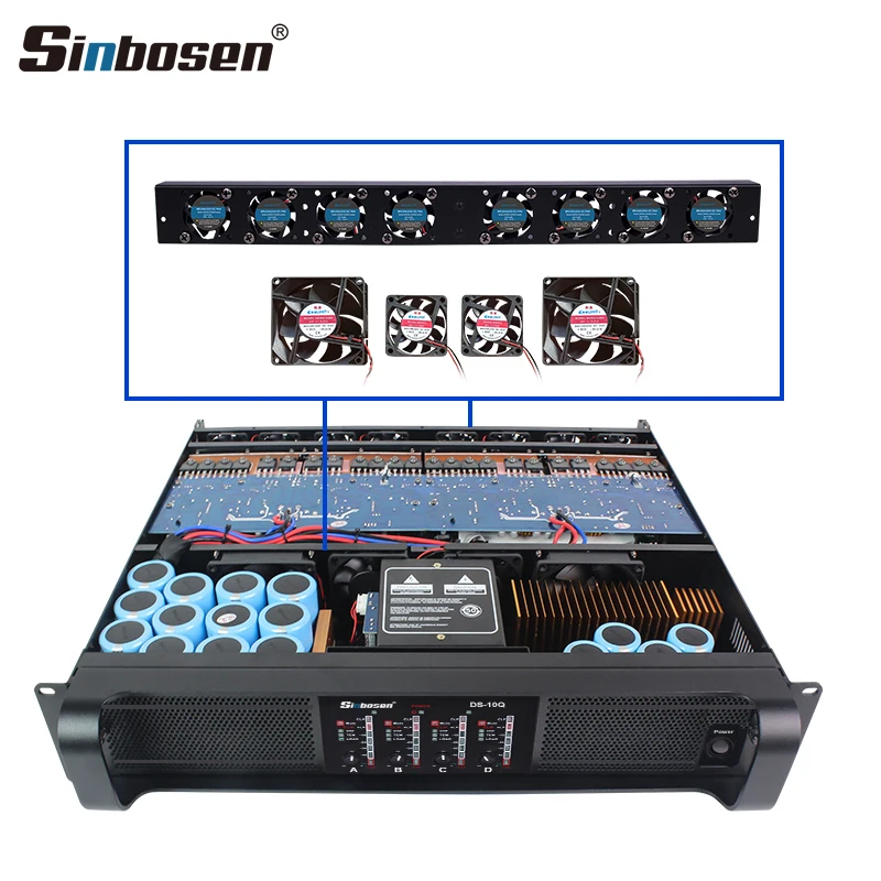 Sinbosen karaoke equipos DS-10Q line array sound system audio video receiver power amplifier