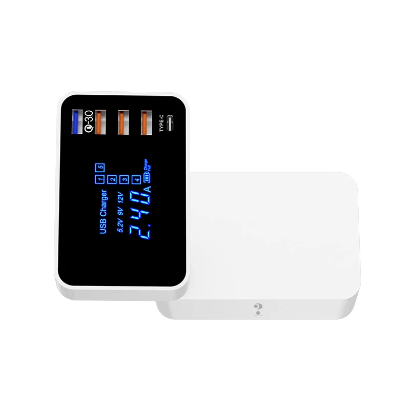 
40W charging cables QC 3.0 quick charger folding design usb multi charger charging for phone/ipad charger smart 