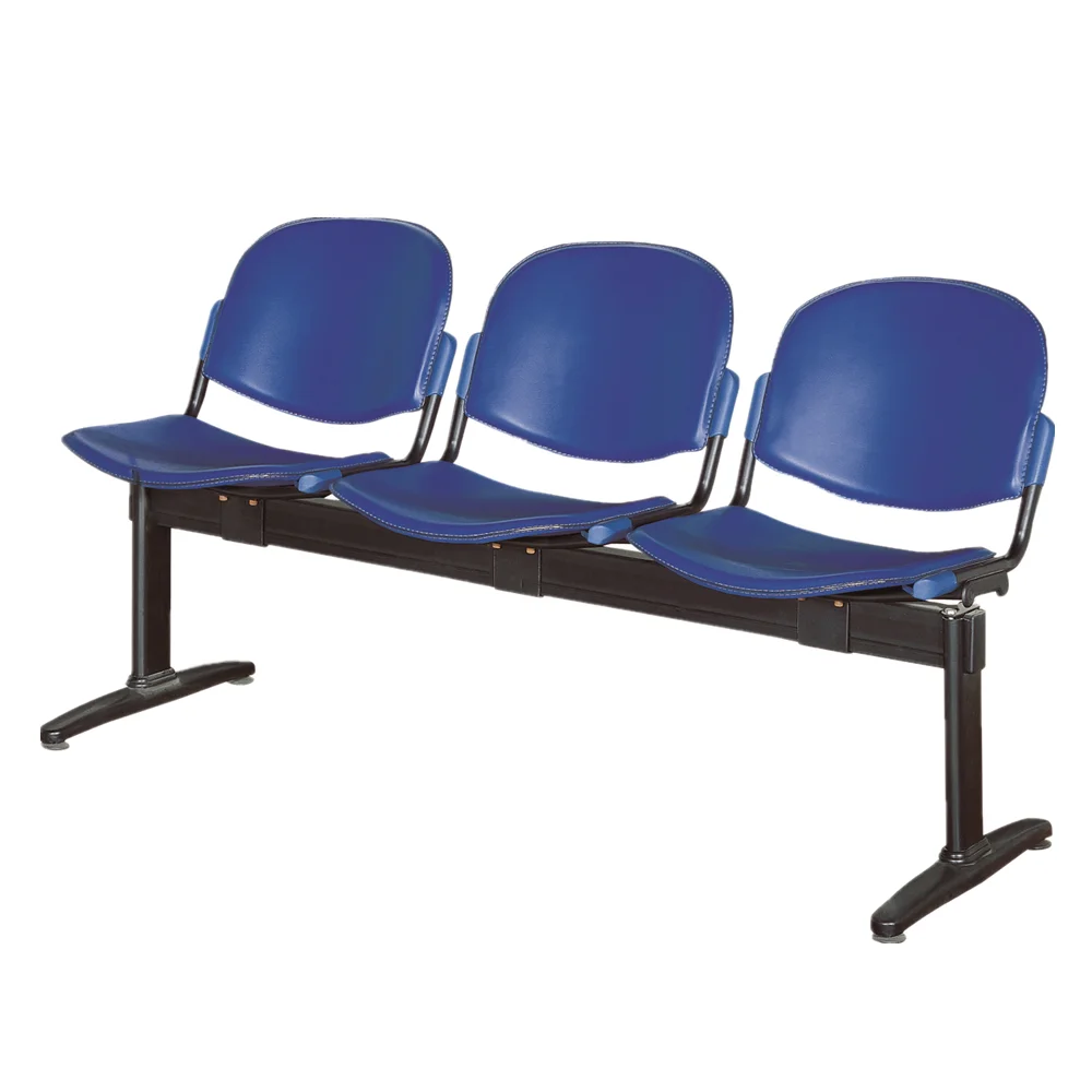 best selling Reception Chair PU Leather Waiting Room Bench Visitor Guest chair for Airport seating