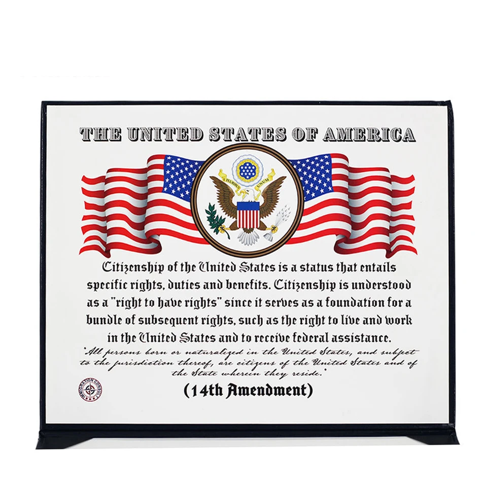 Colorful High Quality Smooth Leatherette Certificate Cover with Foil Stamping logo