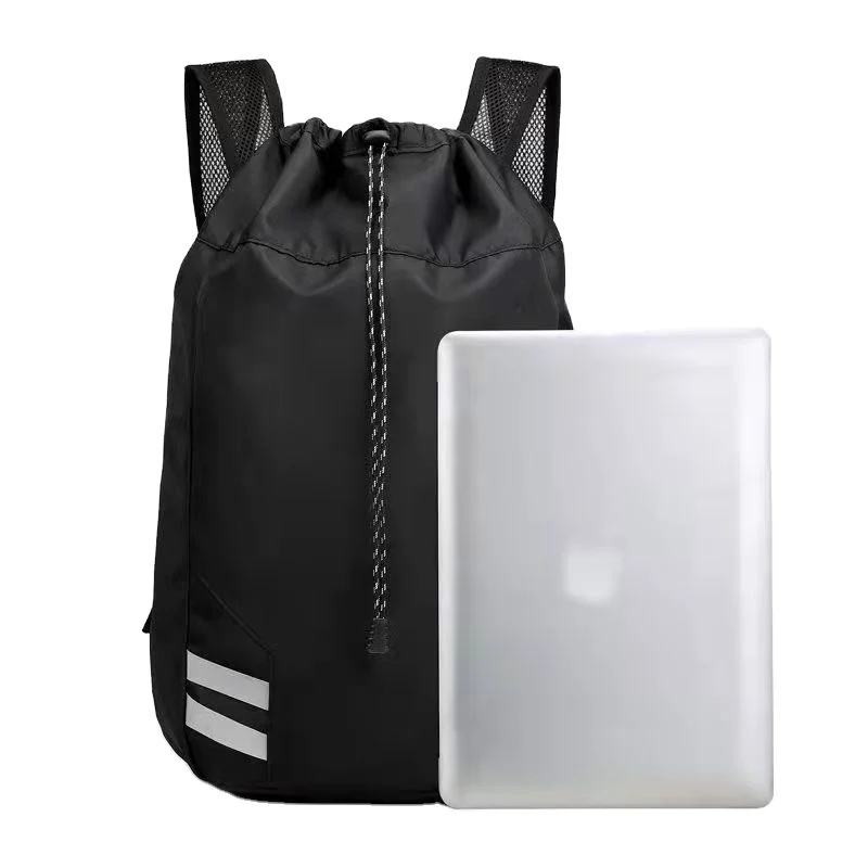 SG2193 Polyester Drawstring Gym Bag Outdoor Sports Backpack Bag Waterproof Basketball Backpack Travel Backpacks For Men