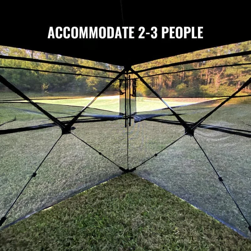 Hunting Pop up Ground Blind Canvas Tent for through Hunting