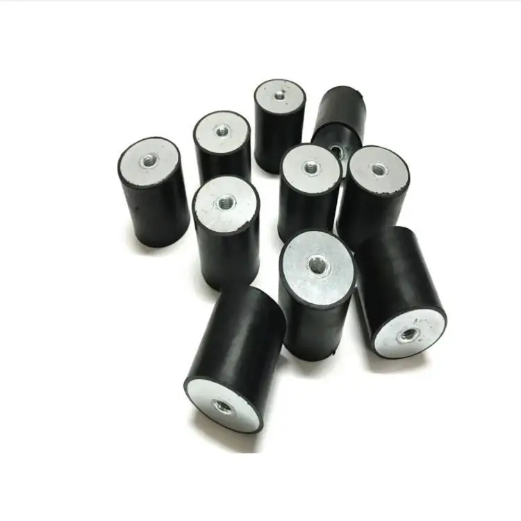 Custom Cylindrical Mount Vibration Proof Isolator Shock Absorber Neoprene Bonded Metal Rubber Feet Mounts Part