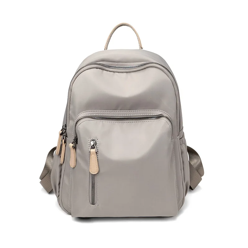 2022 New Women Backpack Korea Style Concise Lightweight Anti Theft Travel Backpack Custom Oxford Ripstop Satchel Backpack