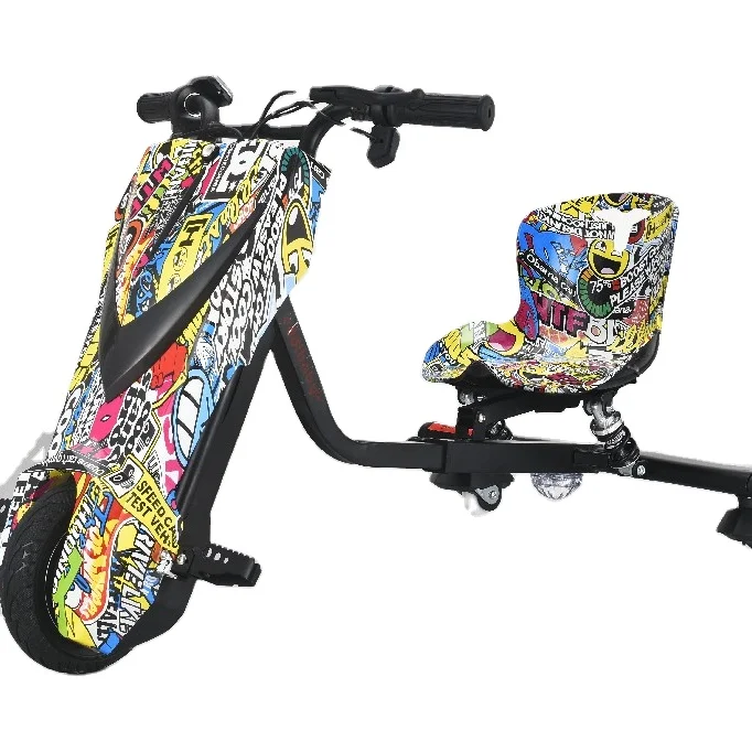 3-Wheel drift trike for children, kids electric scooter drift trike car for sale, lithium battery powered drift trike