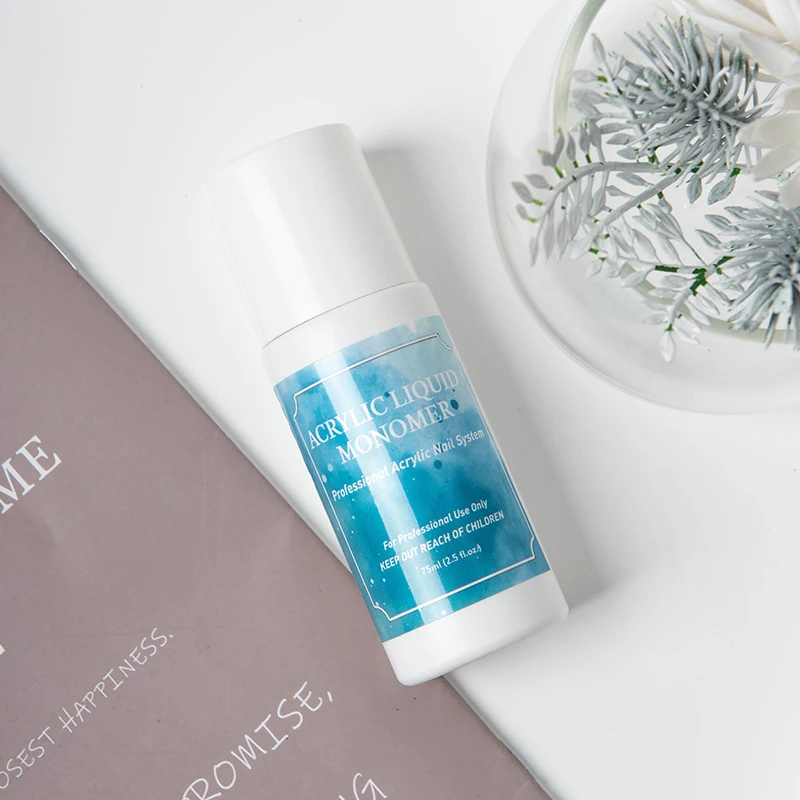 Custom Logo Private Label 75ml Monomer Acrylic Nail Liquid for Nails Acrylic Powder