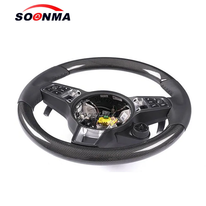 Custom Alcantar carbon fiber steering wheel For Porsche 2019-202 992 racing wheel convertible