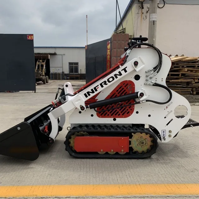 made in China new hot selling small shovel wheel high power big bucket engine compact mini skid steer loader