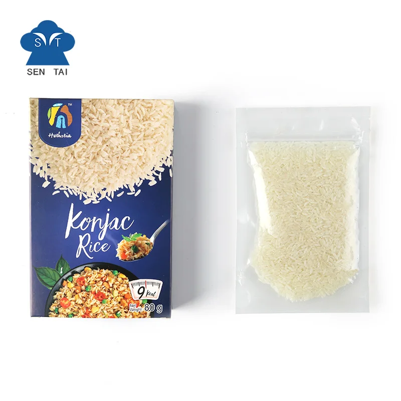 Free sample low sugar food pure shirataki rice dry low carb halal instant rice arroz para diabeticos