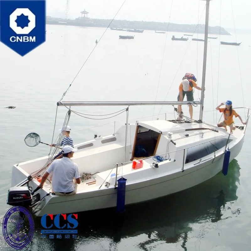 
24 ft OEM Custom Made in China Fiberglass Racing Sailboats Sail Boat Sailing Yachts Solar-Powered Boats for Sale 