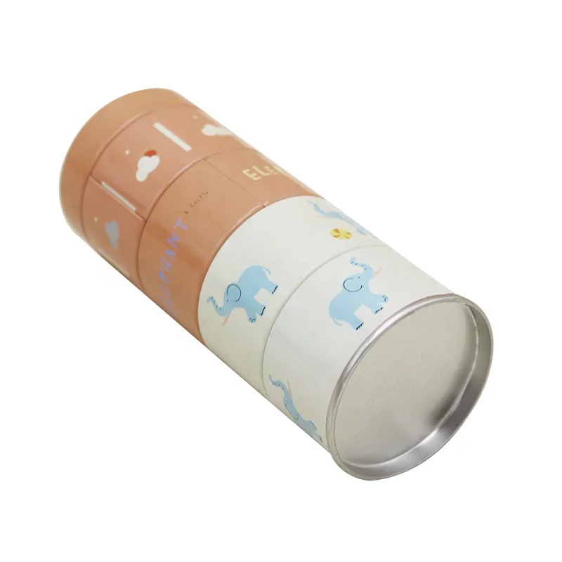 Wholesale Empty Food Grade Custom Round Metal Storage Canister Tea Sugar Coffee Tin Can With Lid