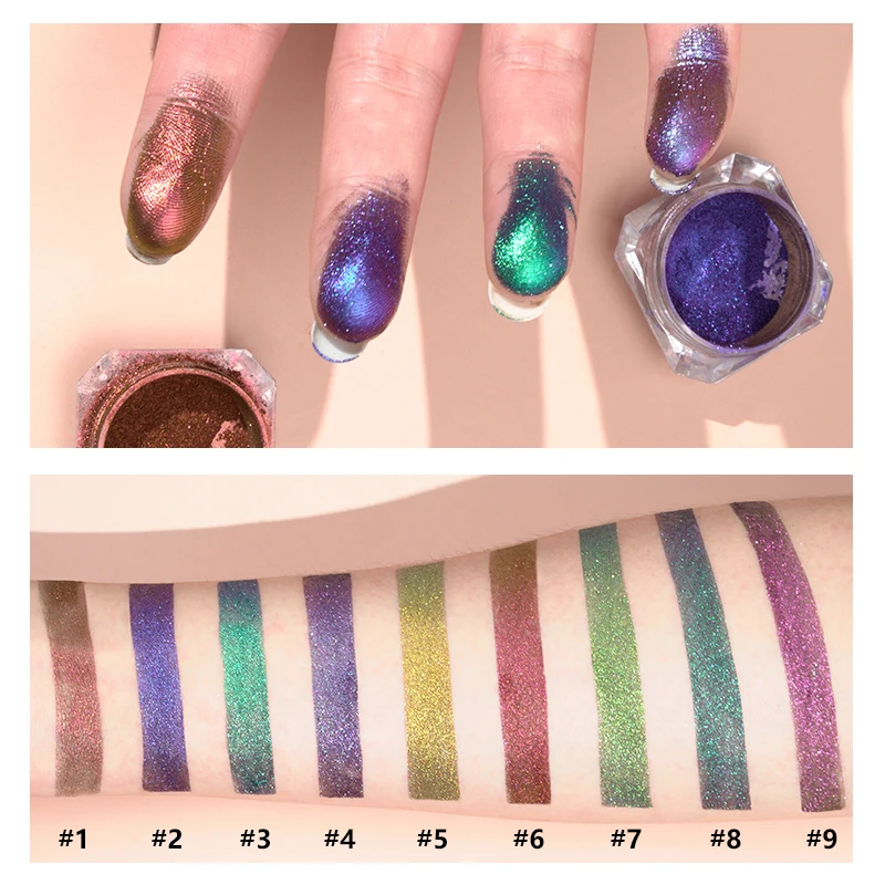 Wholesale Chameleon 9 Colors Beauty Creations Make Up Holding Makeup Shadow Beauty Custom Makeup Powder Eye shadow Cosmetic