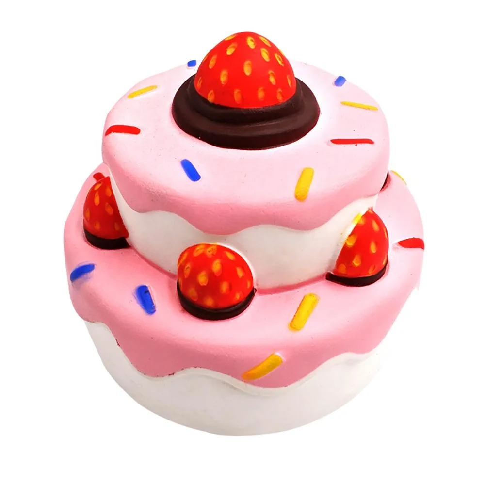 Pu Stress Relieve Cream Scented Jumbo Slow Rising Foam Toys Cake Squishy