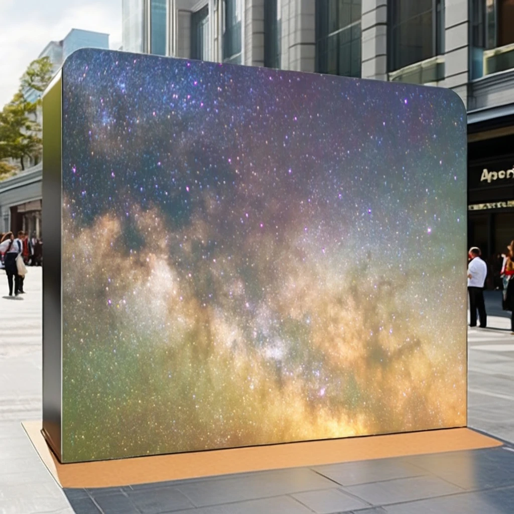 10X8 ft Aluminum Tension Fabric Pillow case Backdrop Display Stand Wedding Decor with Straight Advertising Banner