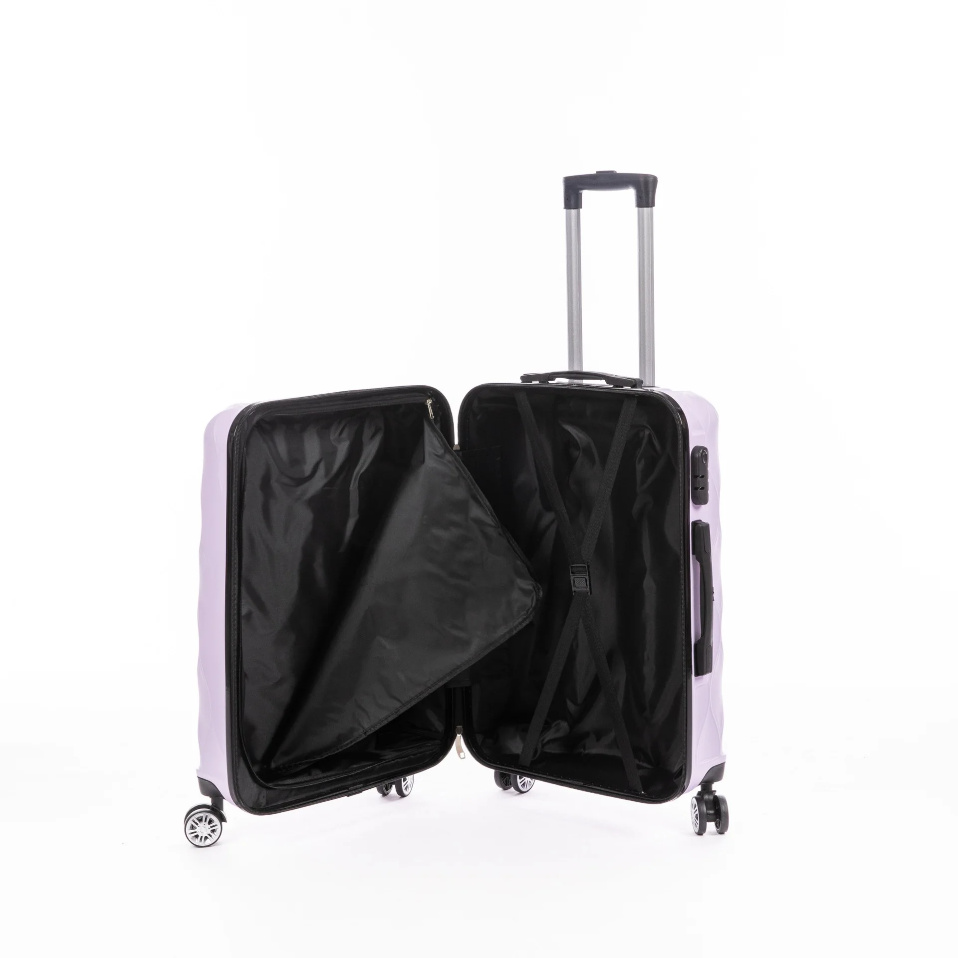 4PCS/SET Wholesale Hot Sale Travel Bag Carry On Hard Shell Luggage Trolley Bag with TSA Lock Spinner Wheels