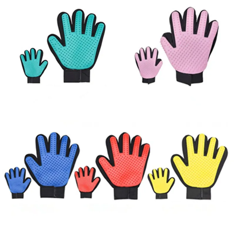  Новые двусторонние массажные перчатки для ухода за животными 2 в 1 Fve-finger 259 наконечников собак и кошек Длинные Короткие волосы
