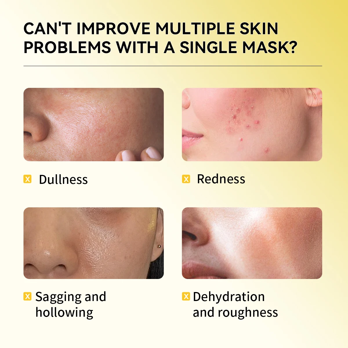 Lanbena Hot sales 24K Gold collagen facial mask beauty cosmetics for women wholesale face mask care