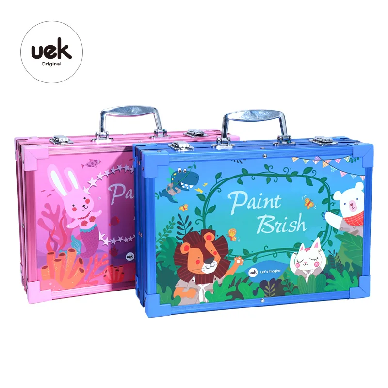 Uek Child Stationery high class Gifts Colorful painting box Printing For kids