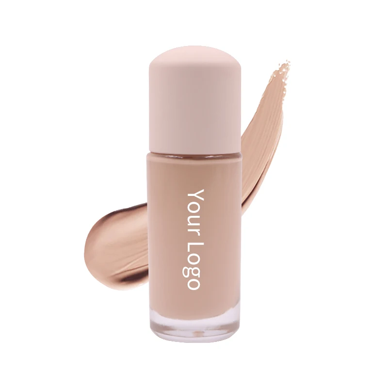 Lightweight Medium Coverage Liquid Foundation Makeup Dark Skin Tone Vegan Natural Whitening Sunscreen Concealer Improves Uneven