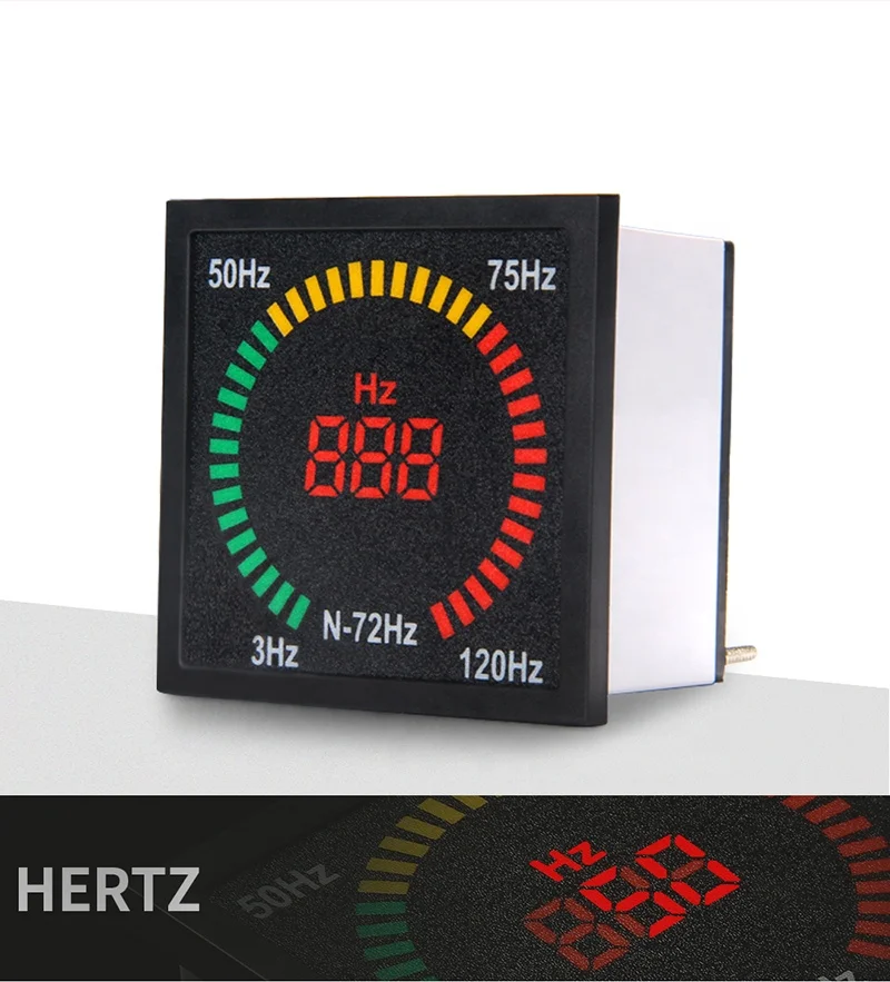 
NIN new series 3-120HZ Led square digital display measurement multifunctional indicator frequency meter digital hertz meter 