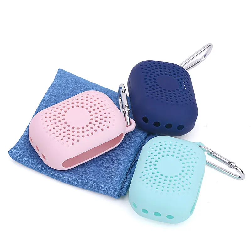 Wholesale Customized microfiber sports cold towel Magic sports travel outdoor ice cooling towel Sport Towel Silicone Case
