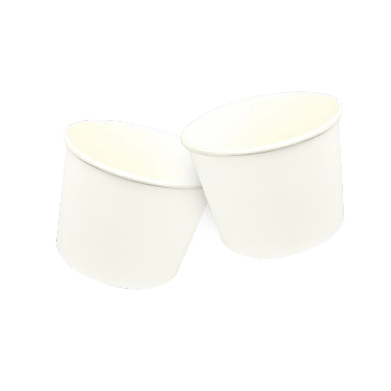 Заводская оптовая продажа 520cc белая бумажная чаша 112 мм подходит для широкого спектра продуктов питания и выдерживает микроволновый