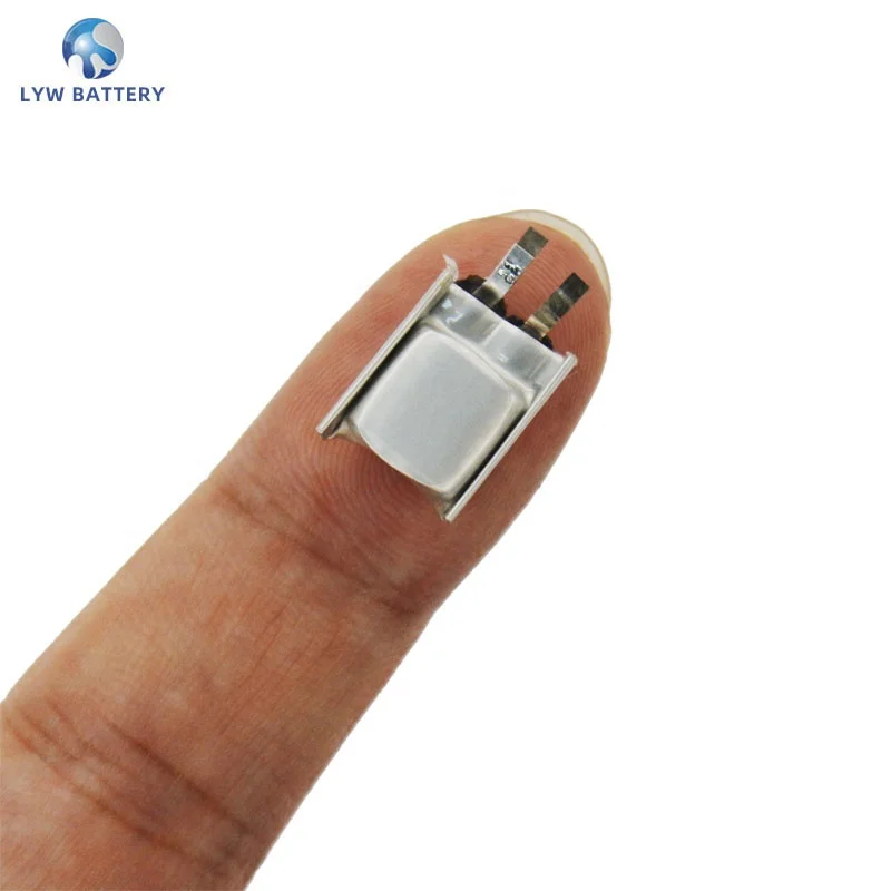 LYW Direct Selling Custom Ultra Small Tiny Lipo Battery 401012 501012 3.7V 30-50mAh For Rechargeable TWS Wireless Headphones