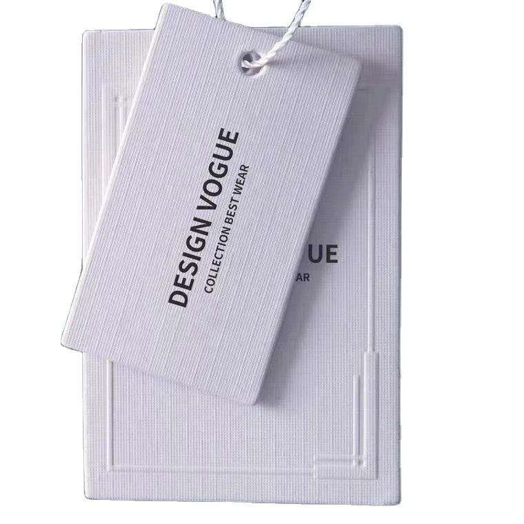 Custom Private Brand Logo Clothing Hang Tags Garment Clothes Size Tags Sale Price Hang Tags Product For Shoes Bags