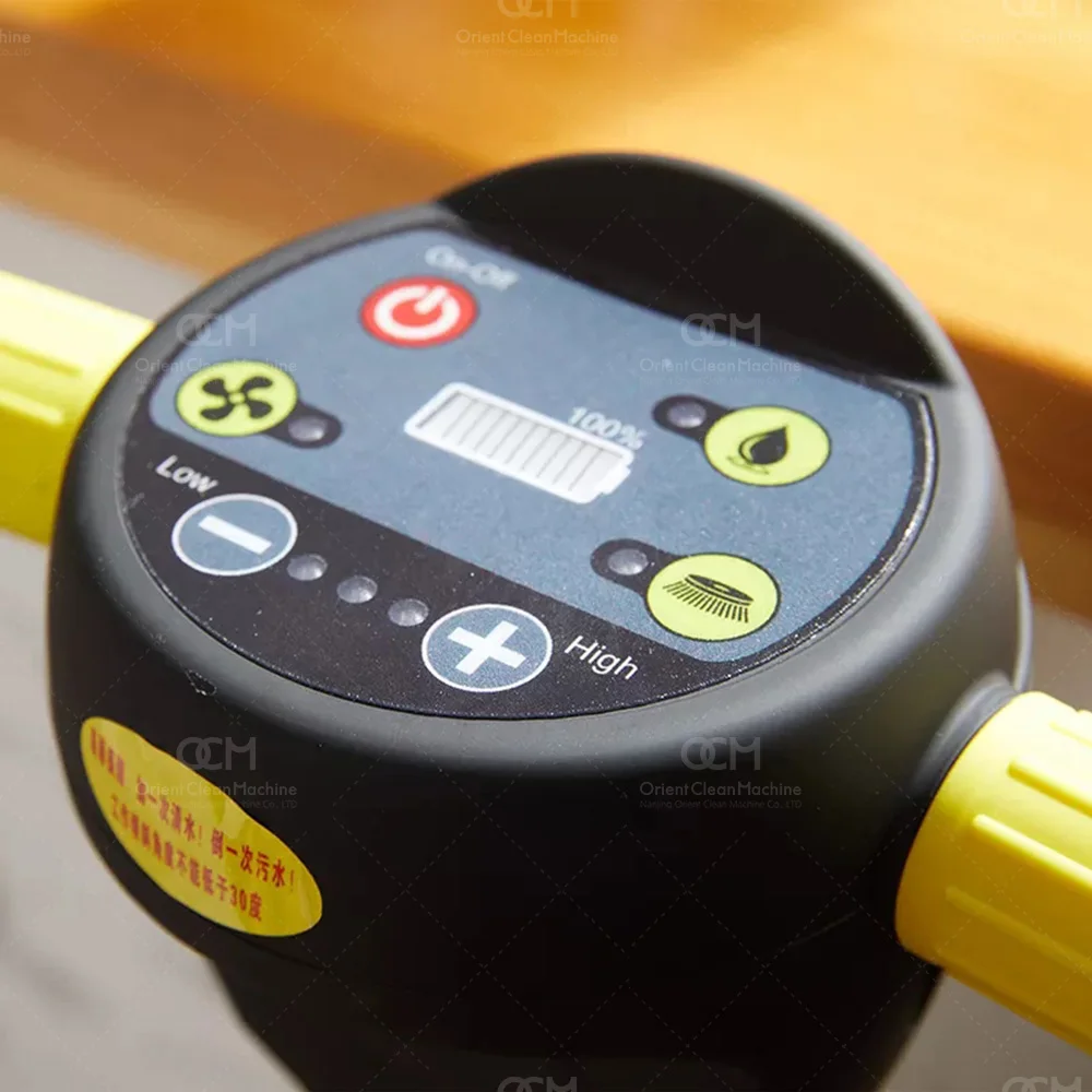 OCM-GB380A electric floor cleaning machine concrete floor warehouse scrubber walk behind floor scrubber dryer