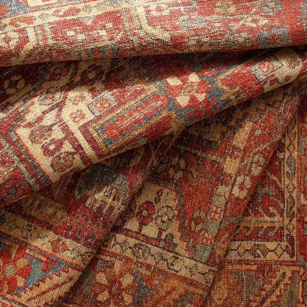 Machine Washable Artistic Vintage Geometric Machine Washable Area Rug