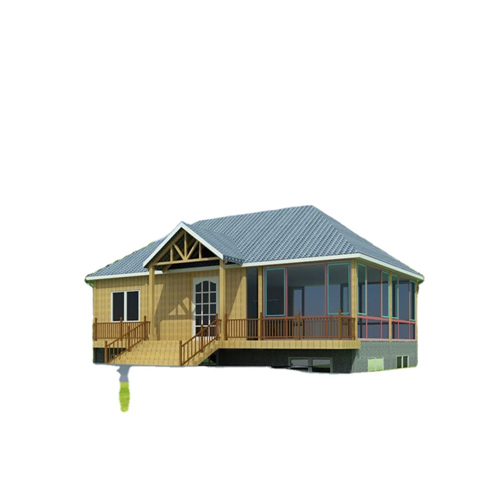 one story house luxury cabin house wood house with competitive price