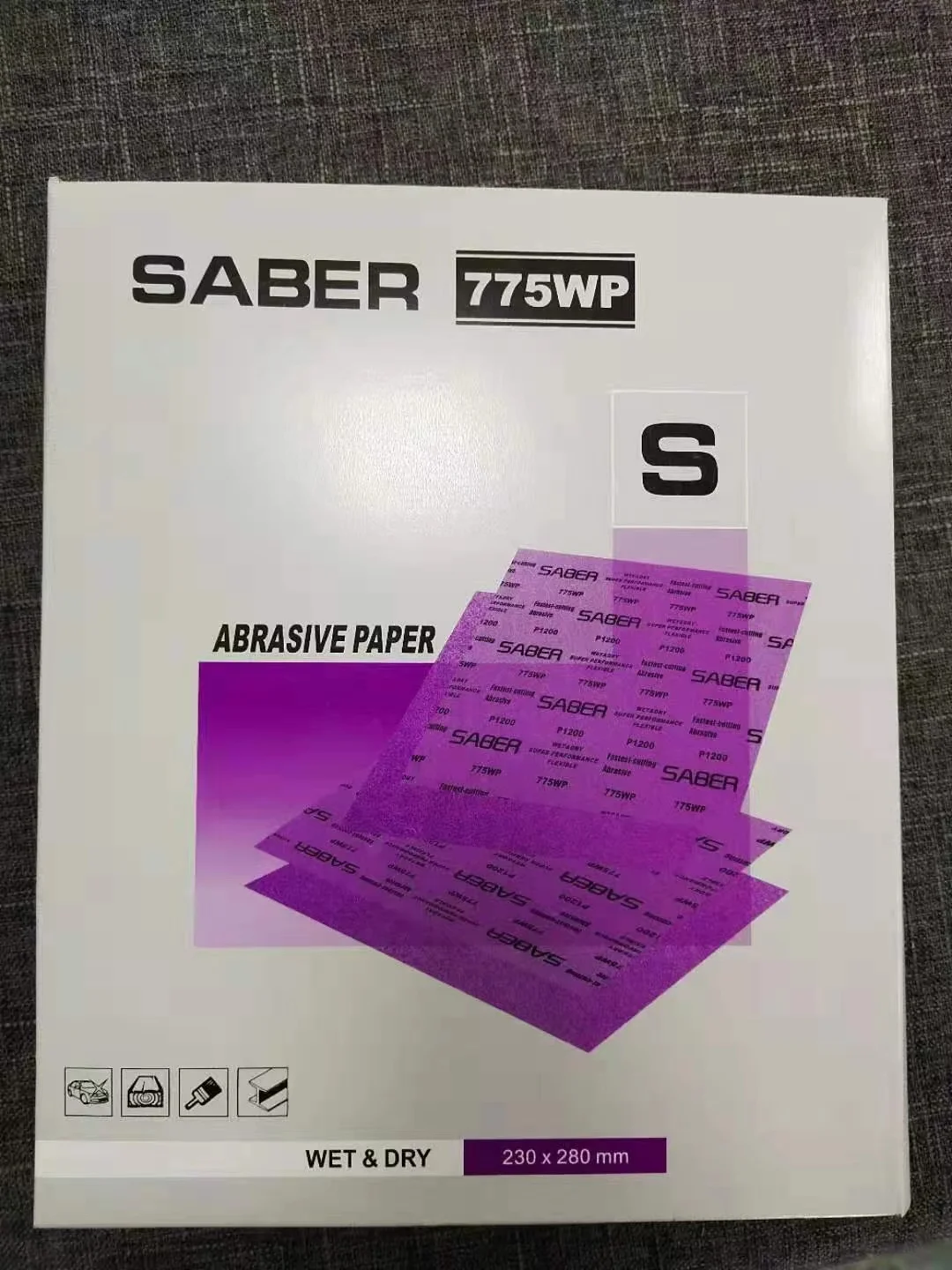 9x11 inch purple silicon carbide waterproof abrasive latex paper sandpaper sheets