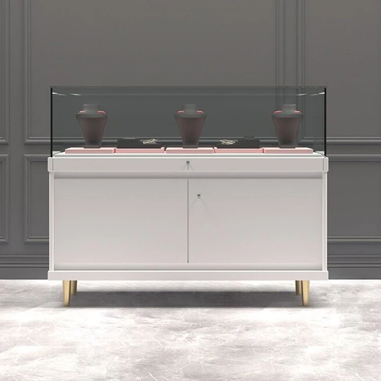 2024 Wholesale cheap price jewelry shop jewelry glass display showcase