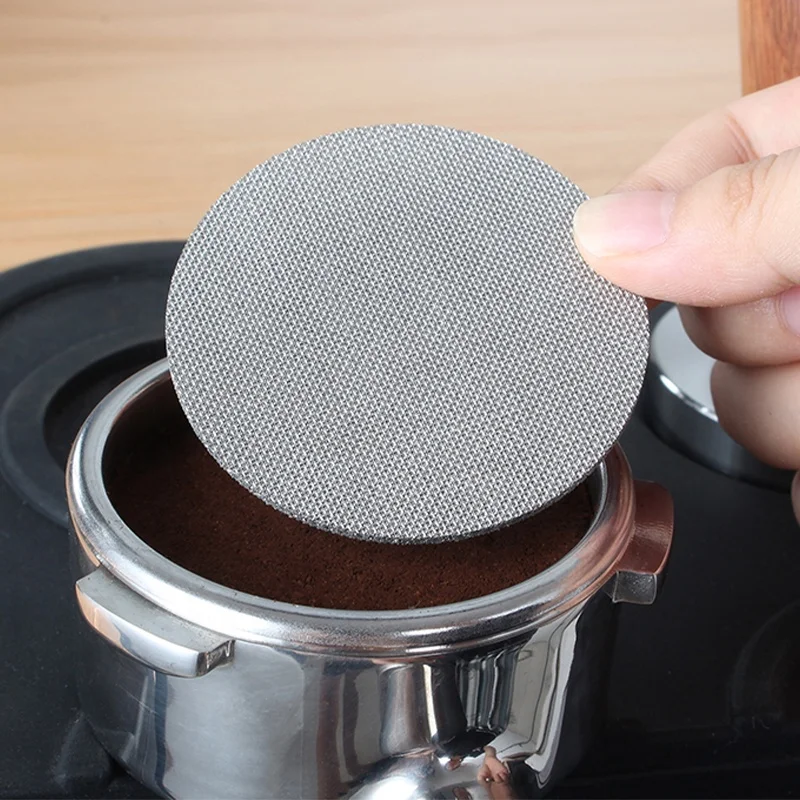 51mm 53.5mm 58.5mm Reusable Food Grade Stainless Steel Sintered Mesh Coffee Filter Disc Espresso Puck Screen